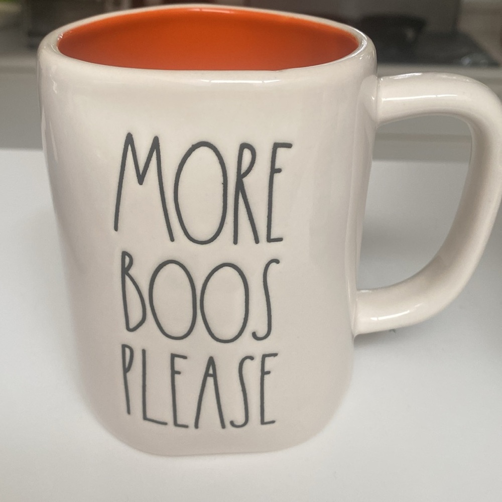 Rae Dunn, Halloween More Boos Please mug, Halloween
